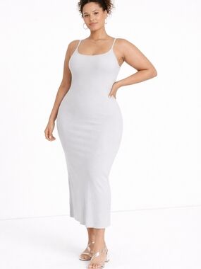 Women's Ribbed Maxi Slip Dress - Wild Fable™ Gray XXL